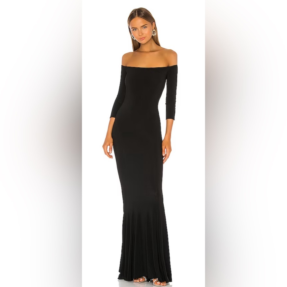 Norma Kamala Off the Shoulder Fishtail Gown